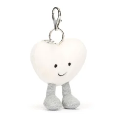 Clearance Amuseables Cream Heart Bag Charm