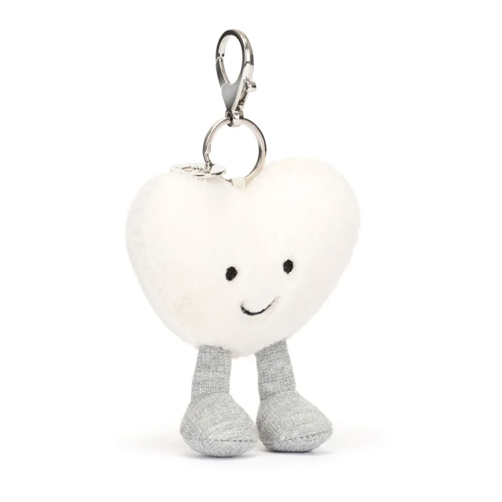 Clearance Amuseables Cream Heart Bag Charm