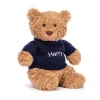 Discount Bartholomew Bear with Personalised Navy Jumper