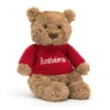 Sale Bartholomew Bear with Personalised Red Jumper