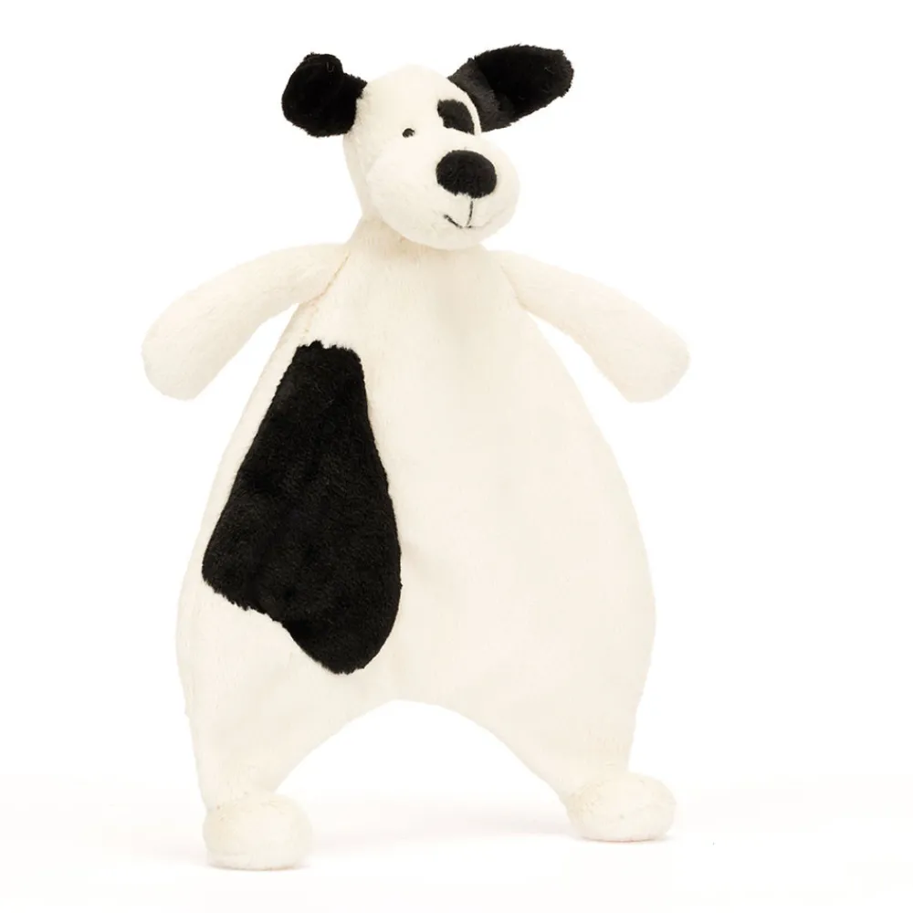 Outlet Bashful Black & Cream Puppy Comforter