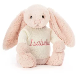 Discount Bashful Blush Bunny with Personalised Cream Jumper