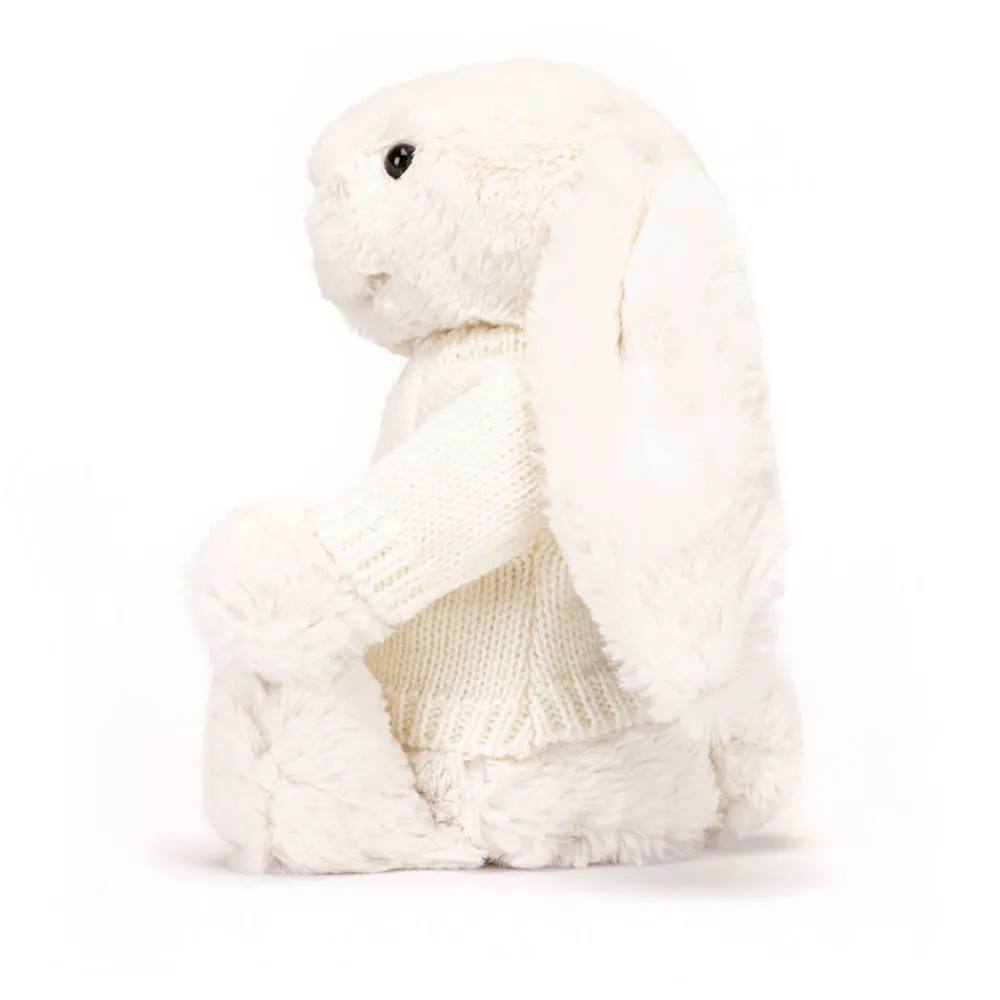 Discount Bashful Cream Bunny with Personalised Cream Jumper