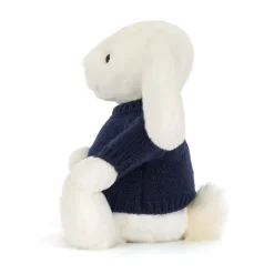 Discount Bashful Luxe Bunny Luna with Personalised Navy Jumper