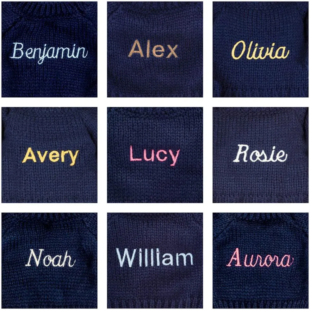 Online Bashful Luxe Bunny Willow with Personalised Navy Jumper