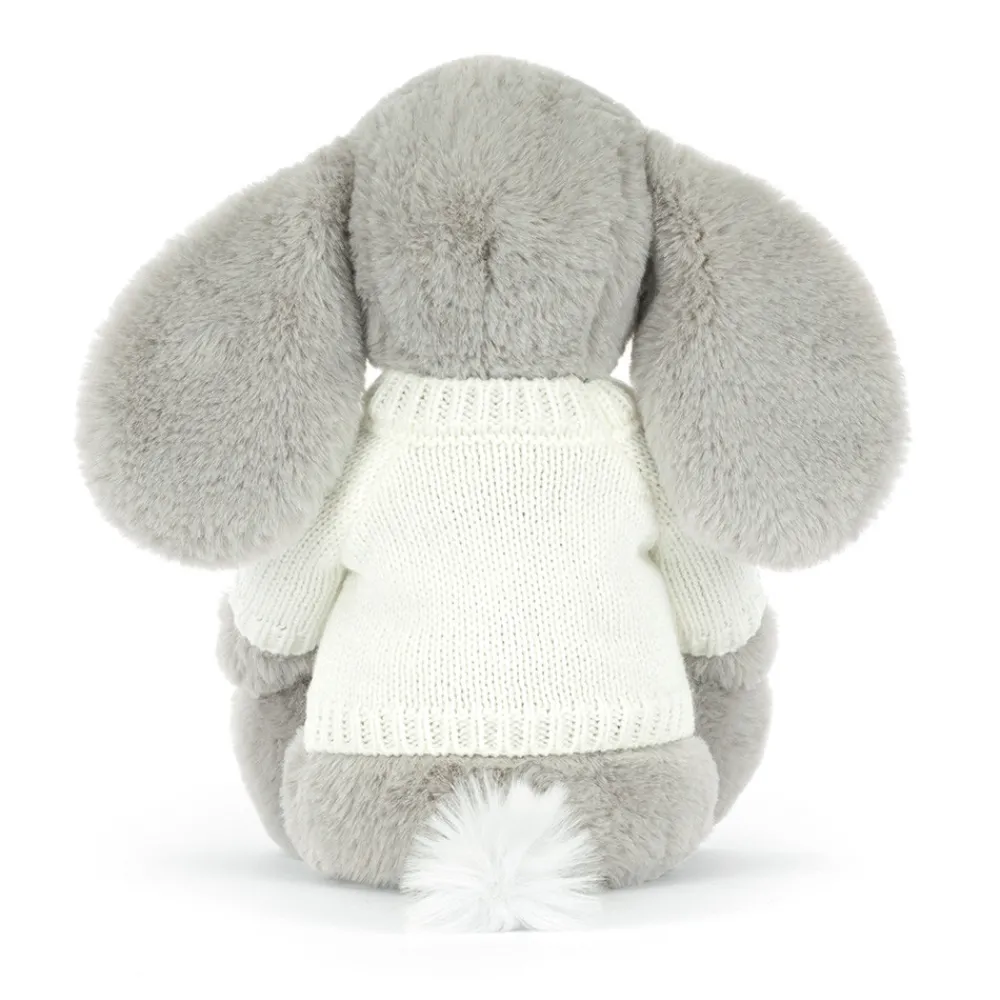 Clearance Bashful Luxe Elephant Thuddeus with Personalised Cream Jumper