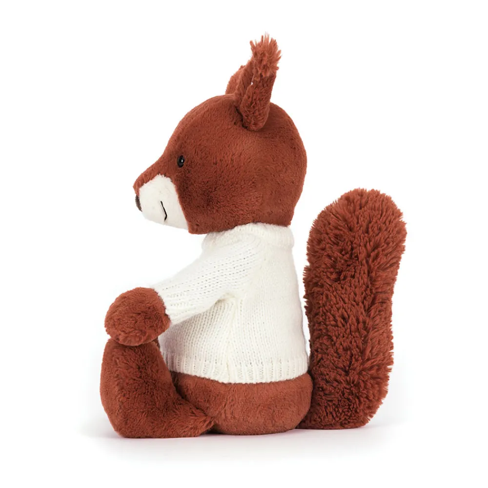 Outlet Bashful Squirrel with Personalised Cream Jumper