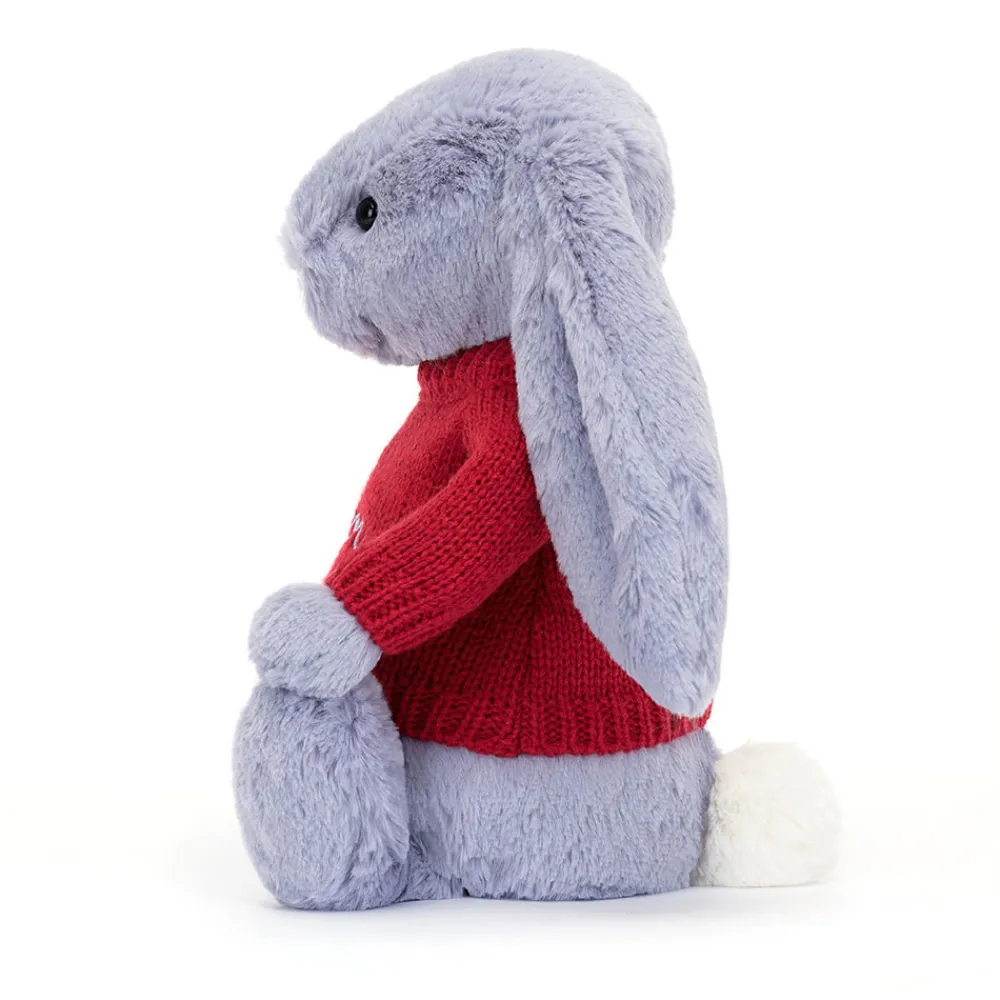 Online Bashful Viola Bunny with Personalised Red Jumper