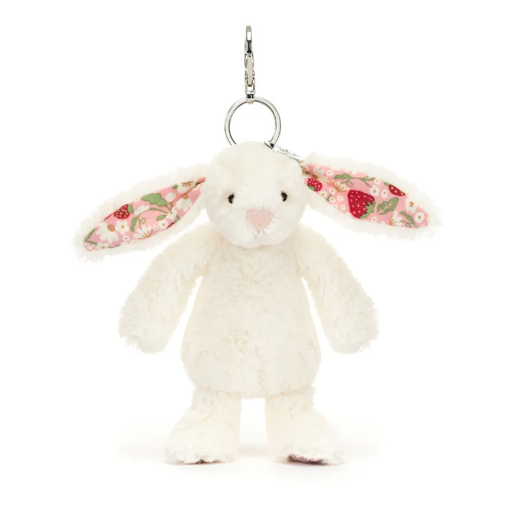 Online Blossom Cream Bunny 'Berry' Bag Charm