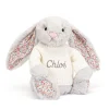 New Blossom Silver Bunny with Personalised Cream Jumper