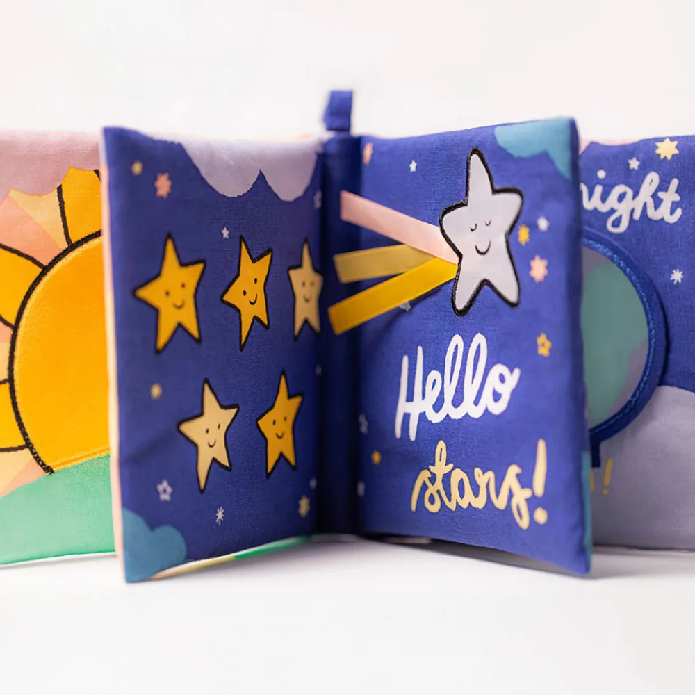 Hot Hello Moon Fabric Book
