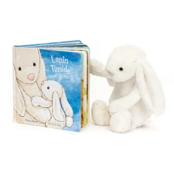 Outlet Lapin Timide Veut Grandir Livre and Bashful Cream Bunny Medium