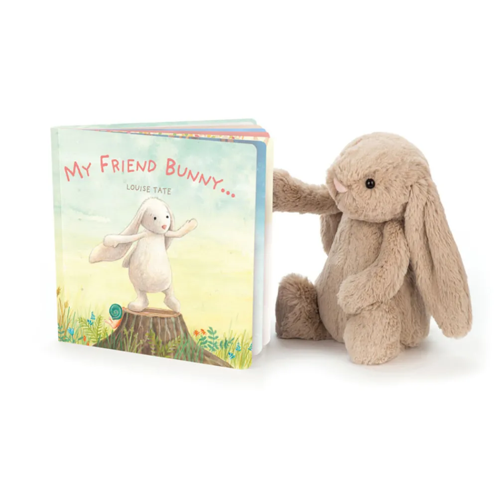 Discount My Friend Bunny Book and Bashful Beige Bunny Medium