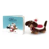 Hot Otto's Snowy Christmas Book and Winter Warmer Otto Sausage Dog