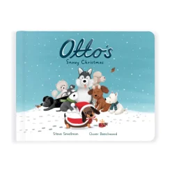 Hot Otto's Snowy Christmas Book and Winter Warmer Otto Sausage Dog