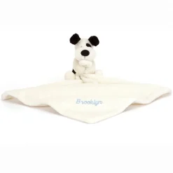 Outlet Personalised Bashful Black & Cream Puppy Soother