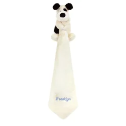 Outlet Personalised Bashful Black & Cream Puppy Soother