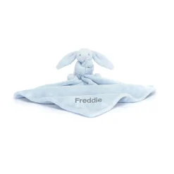 Discount Personalised Bashful Blue Bunny Soother