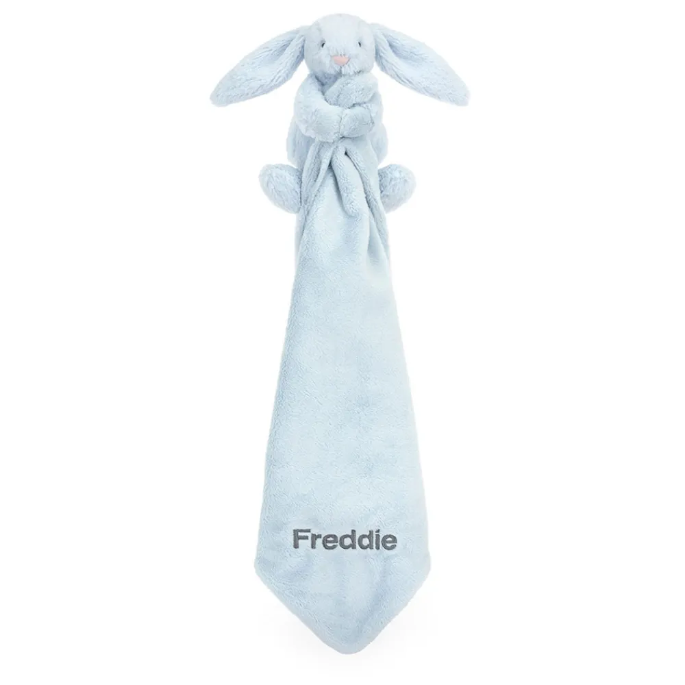 Discount Personalised Bashful Blue Bunny Soother