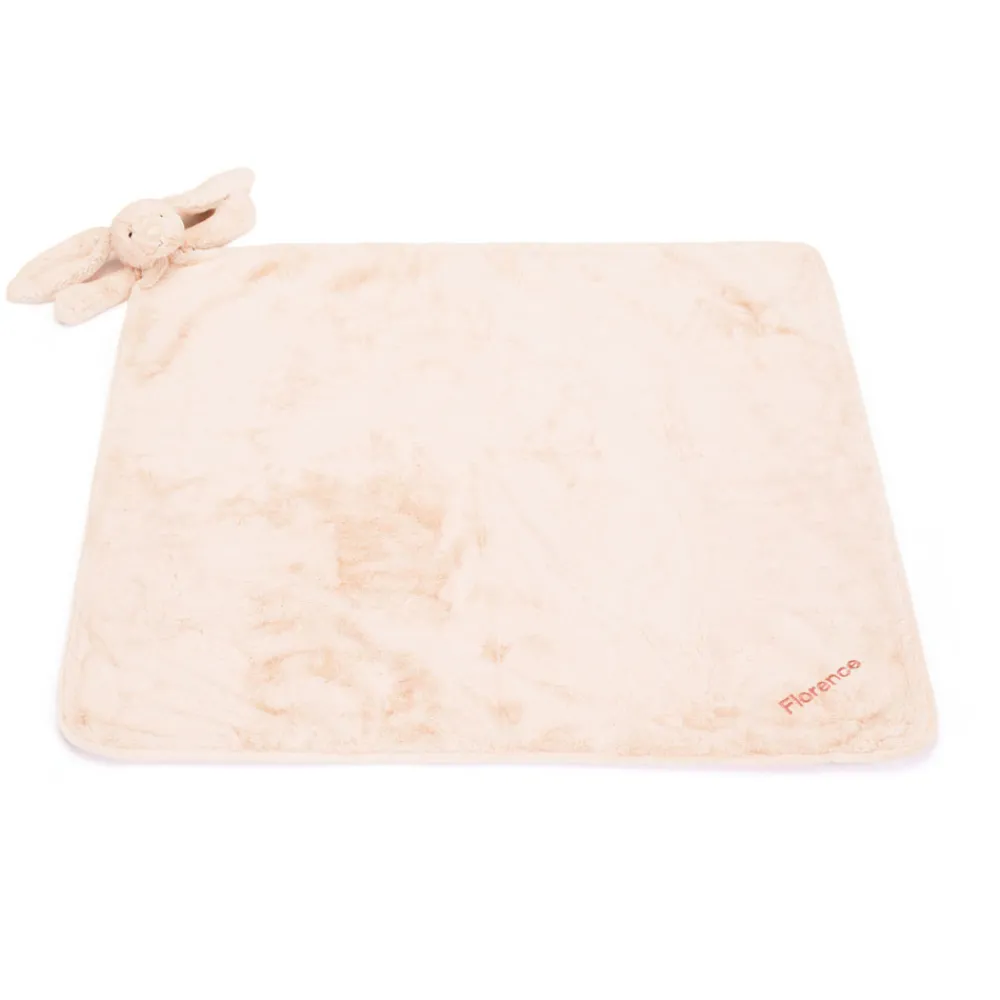 Online Personalised Bashful Blush Bunny Blankie