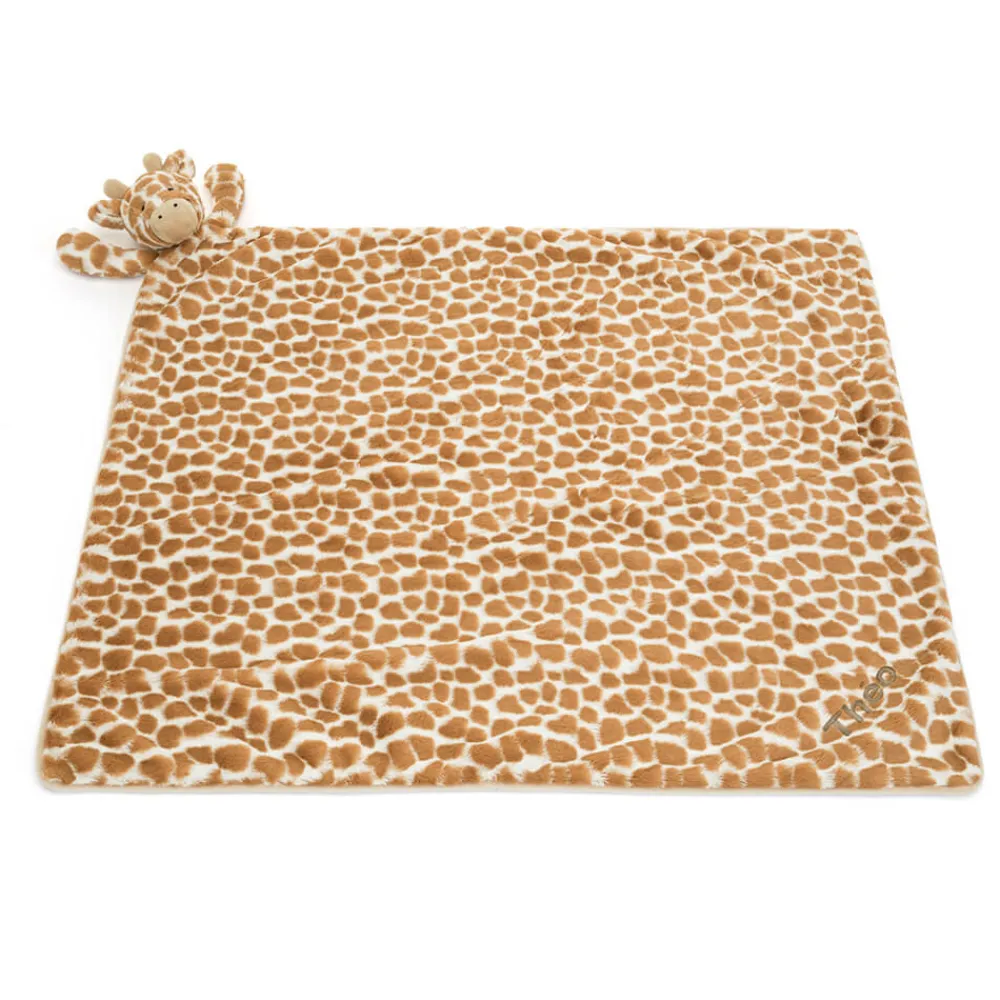 Clearance Personalised Bashful Giraffe Blankie