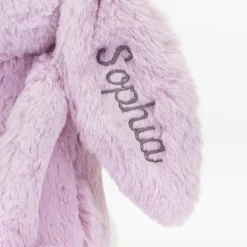 Discount Personalised Bashful Lilac Bunny Medium