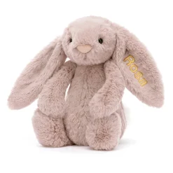 New Personalised Bashful Luxe Bunny Rosa Medium