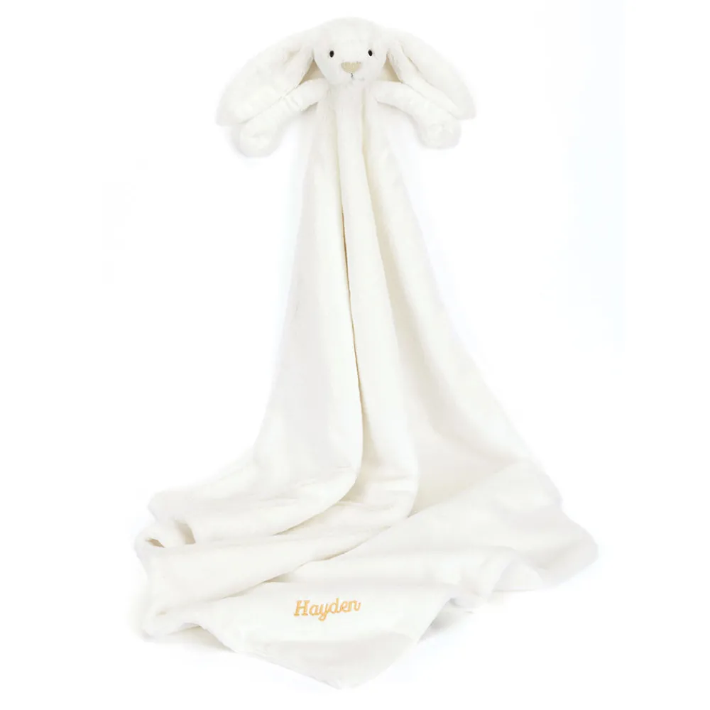Personalised Bashful Luxe Bunny Luna Blankie