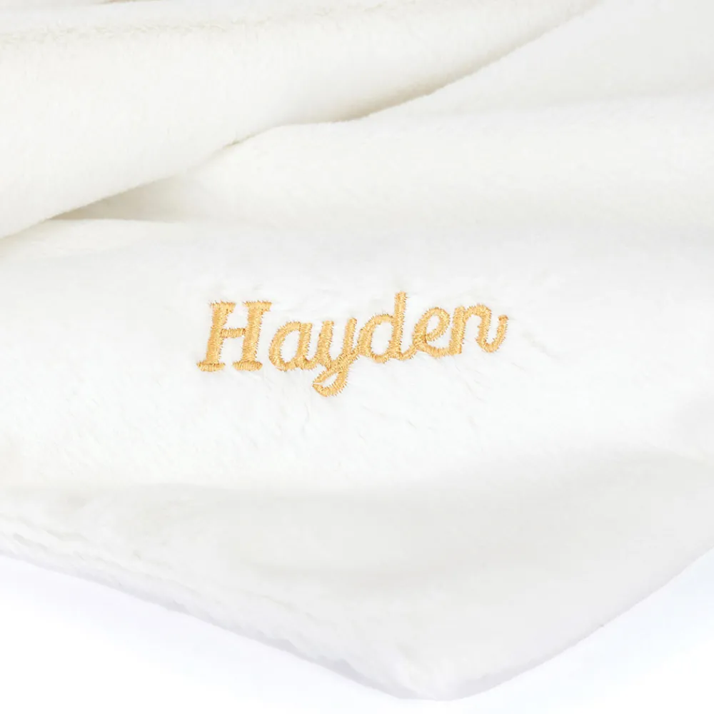 Personalised Bashful Luxe Bunny Luna Blankie