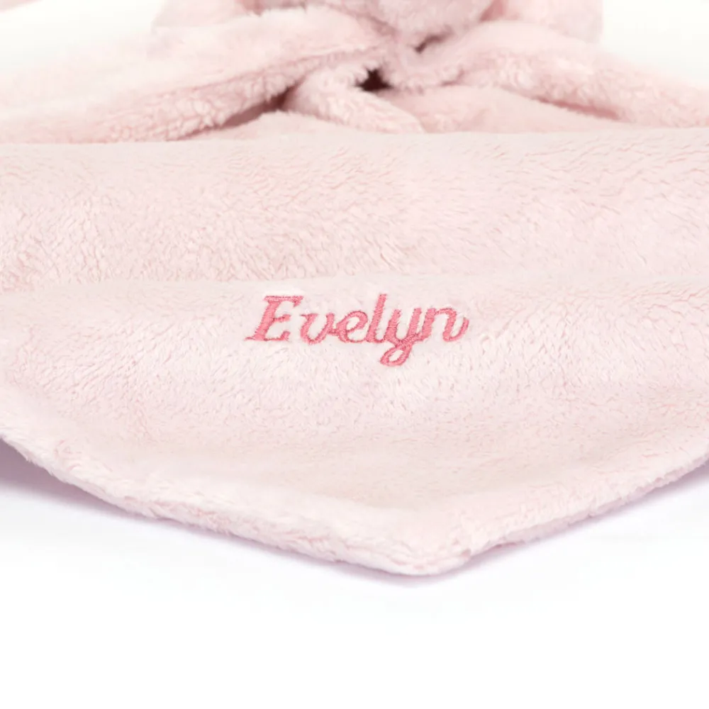 New Personalised Bashful Pink Bunny Soother