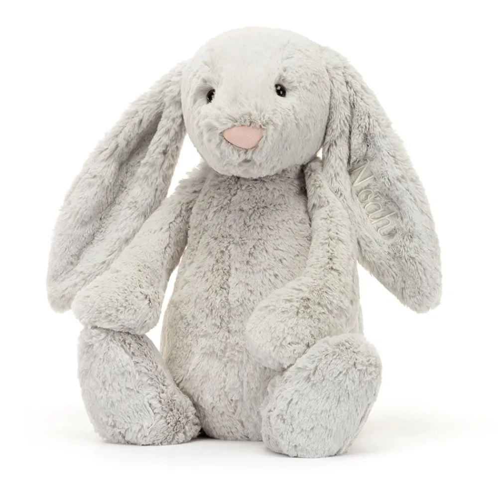 Outlet Personalised Bashful Silver Bunny Huge