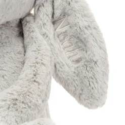 Outlet Personalised Bashful Silver Bunny Huge
