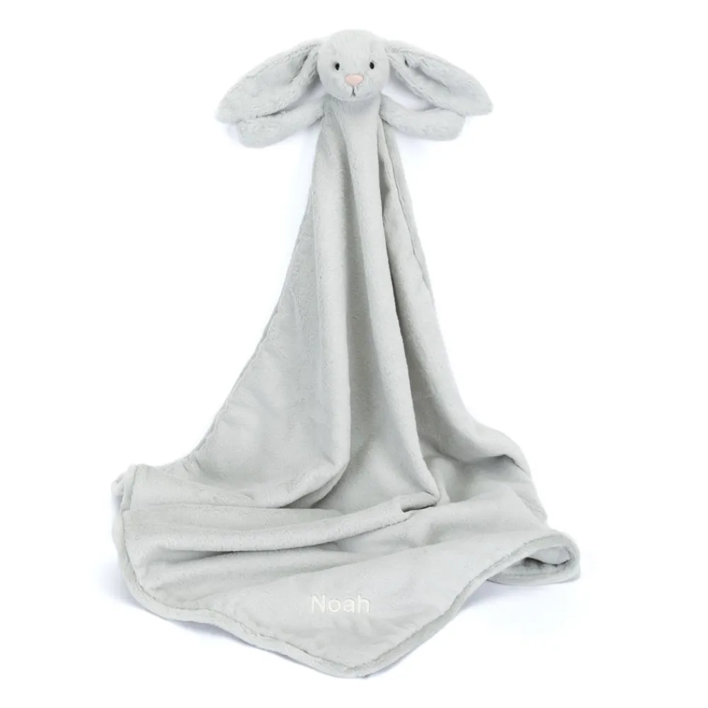 Outlet Personalised Bashful Silver Bunny Blankie