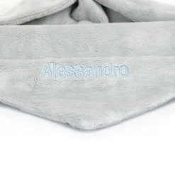 Online Personalised Bashful Silver Bunny Soother