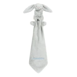 Online Personalised Bashful Silver Bunny Soother