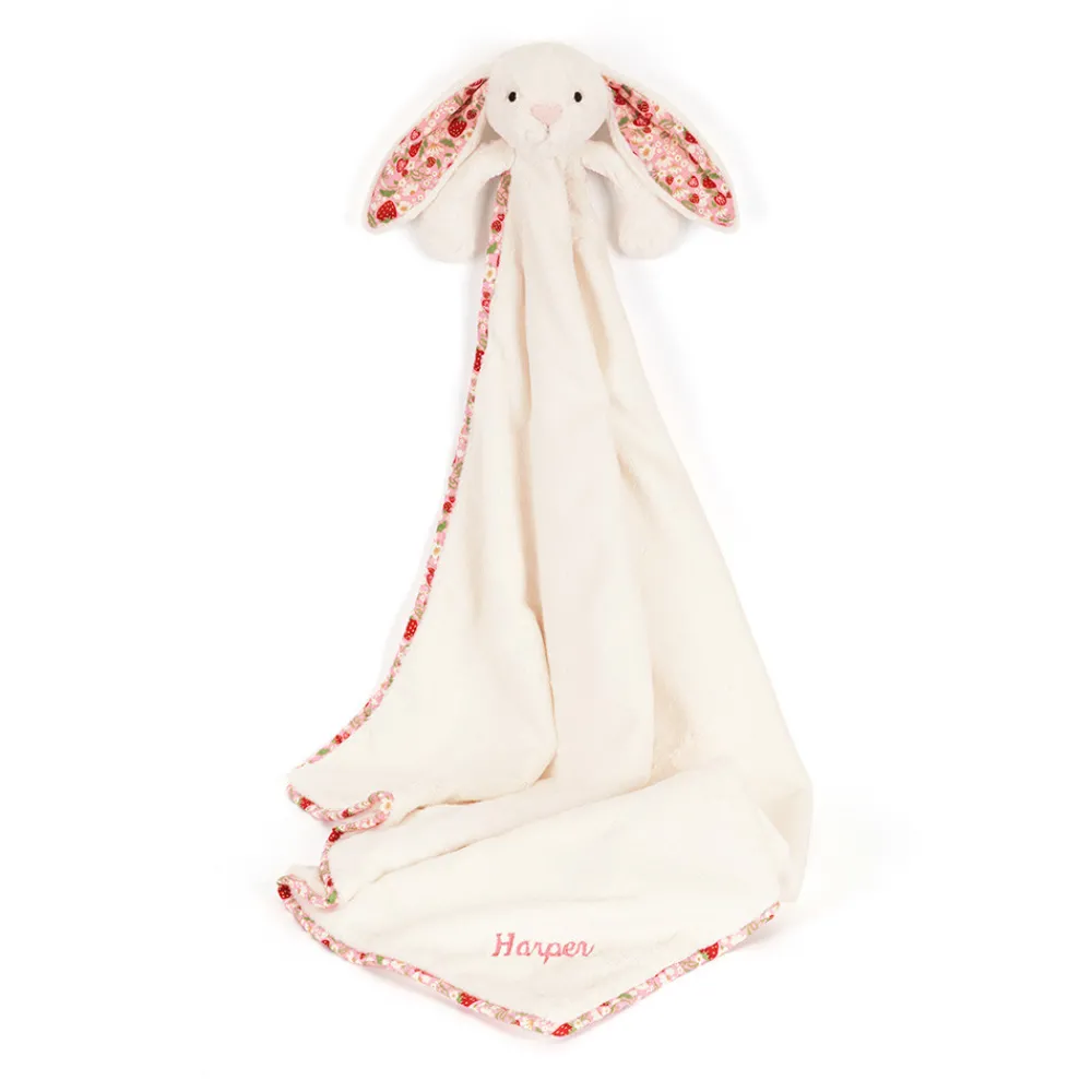 Best Personalised Blossom Cream Bunny 'Berry' Blankie