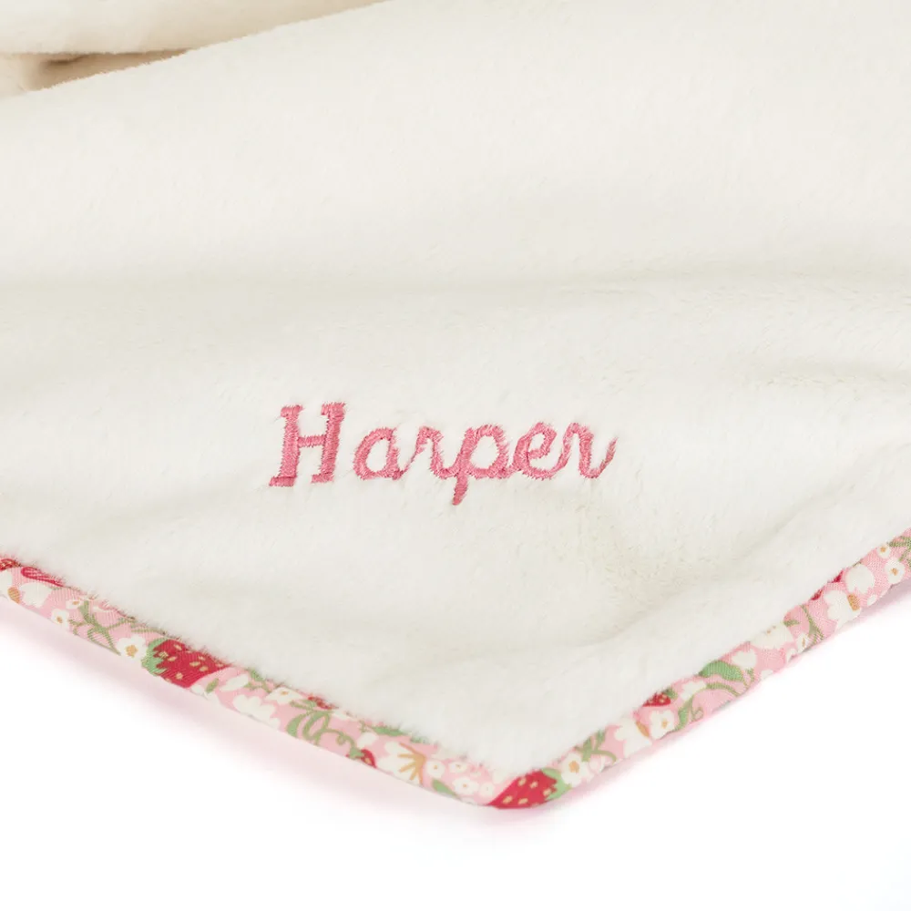 Best Personalised Blossom Cream Bunny 'Berry' Blankie