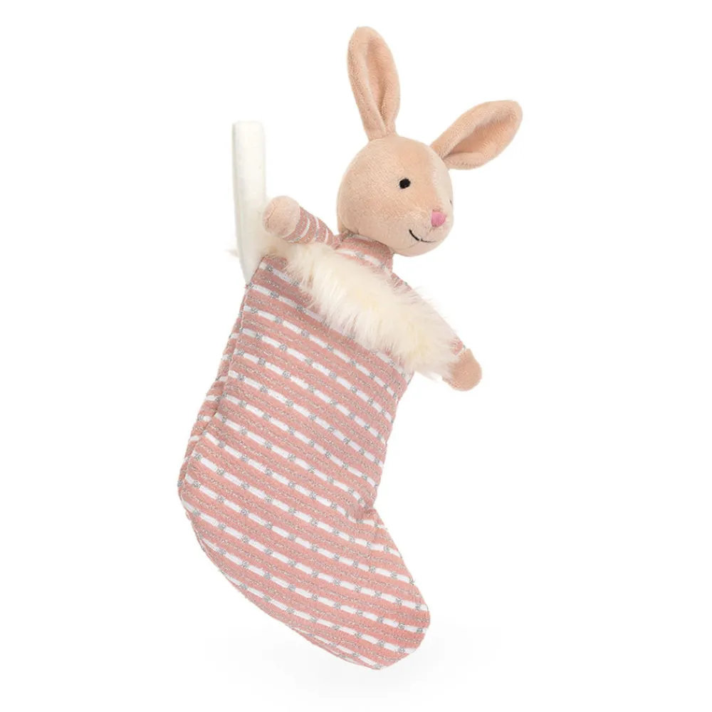 Outlet Shimmer Stocking Bunny