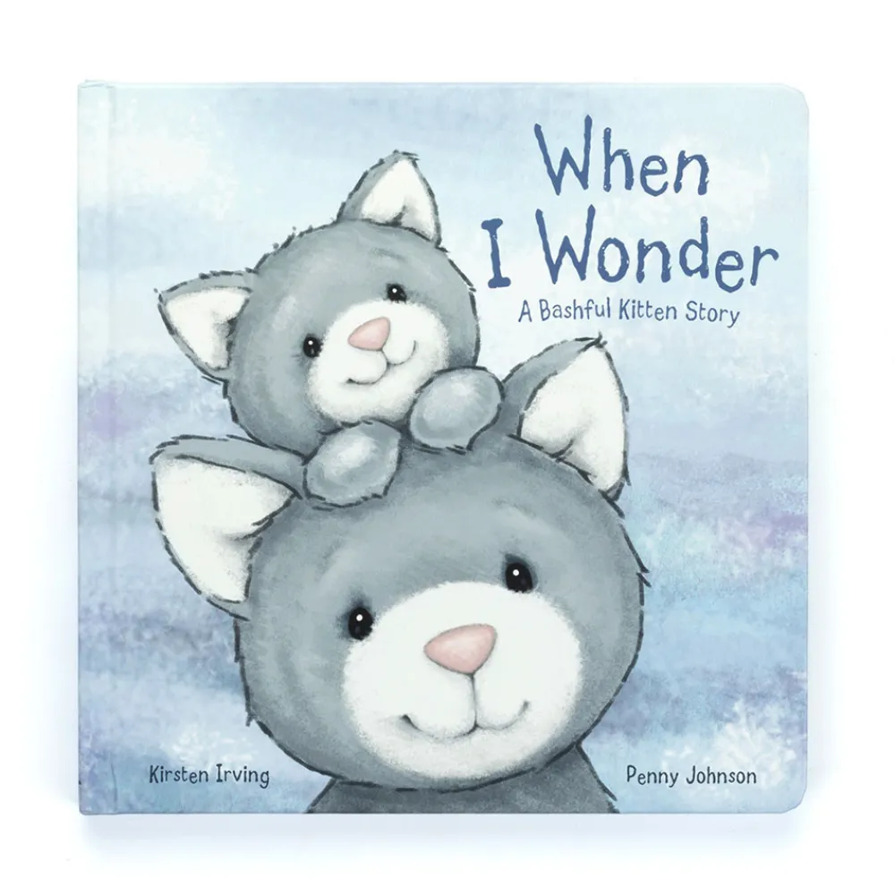 New When I Wonder Book and Bashful Grey Kitty Medium